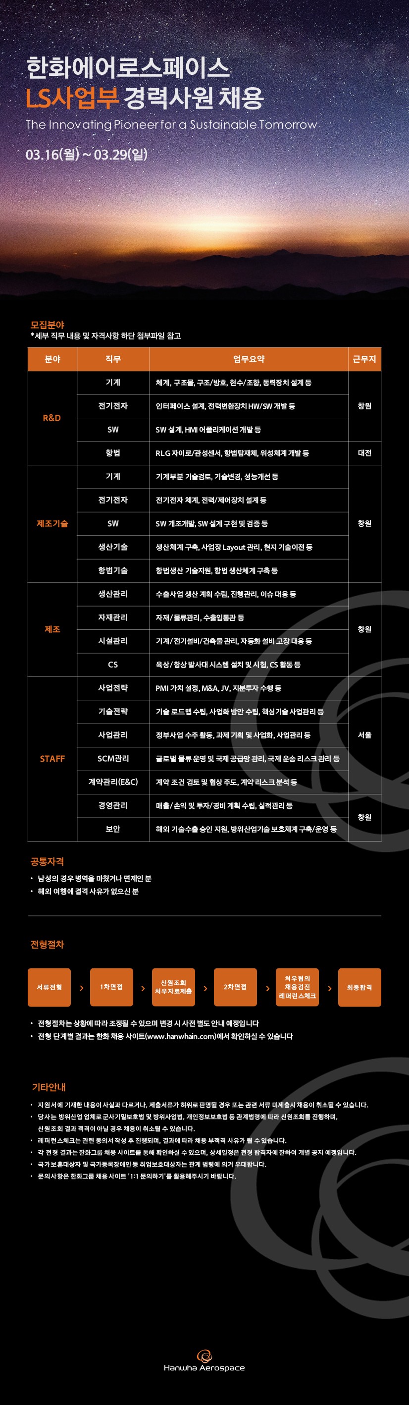 경력채용공고 본문